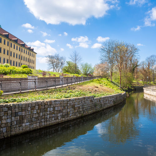 Schlosspark Moritzburg Zeitz Wallgraben