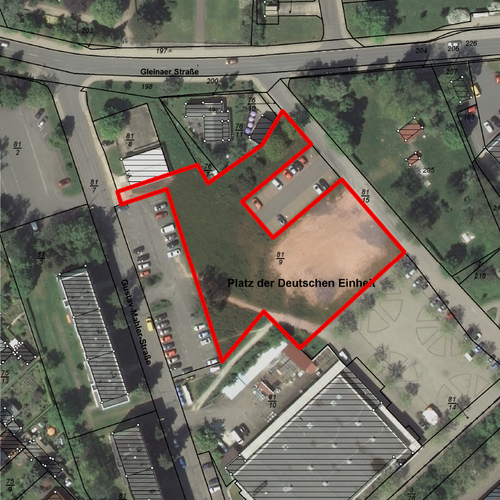 Luftbild Platz der deutschen Einheit