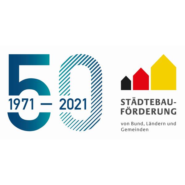 Logo 50 Jahre Tag der Stdtebaufrderung