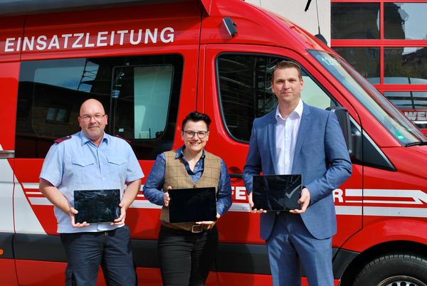 Freiwillige Feuerwehr erhlt Tablets