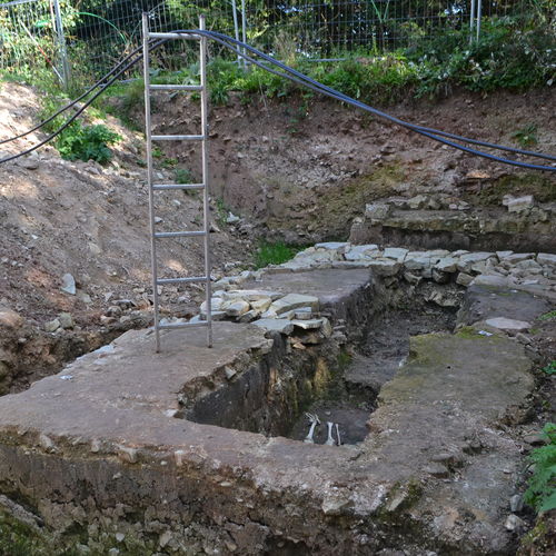 Die Ausgrabungen auf Kloster Posa in diesem Jahr führte einen älteren Kirchenbau unter der eigentlichen Klosterkirche zu Tage.
