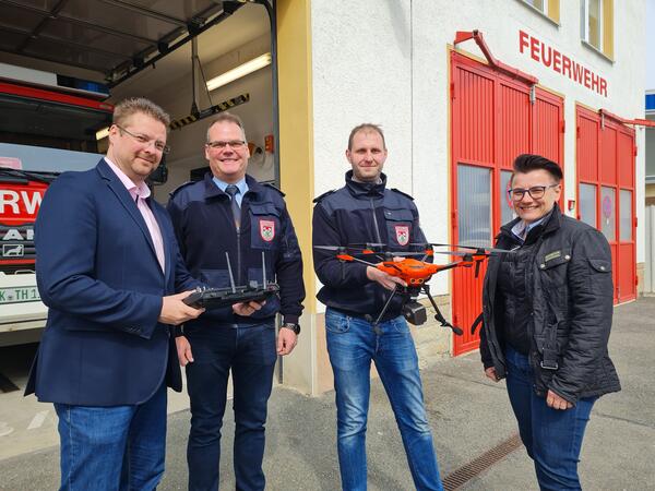 Neue Drohne für Feuerwehr Theißen 