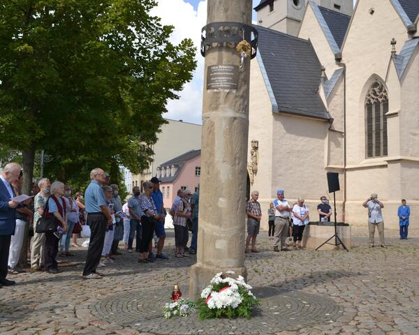 Gedenkveranstaltung Oskar Brsewitz 2020 (c) Stadt Zeitz