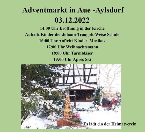 Adventmarkt Aue-Aylsdorf