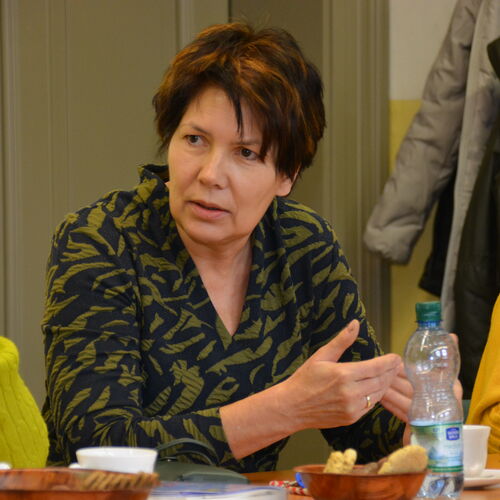 016 Bildungsministerin des Landes Sachsen-Anhalt zum Gespräch in Zeitz