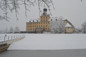 Schloss Moritzburg Zeitz in der Winterlandschaft von 2018