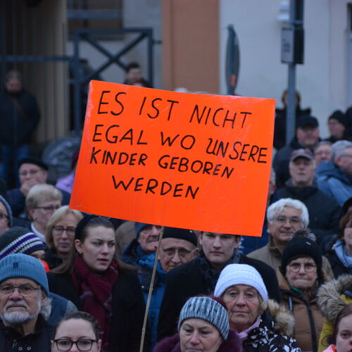 10 - Kundgebung zum Erhalt von Geburtenhilfe und Kinderstation im Klinikum Zeitz