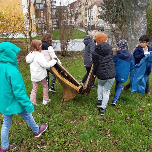 Frhjahrsputz-Aktion der Grundschule Elstervorstadt