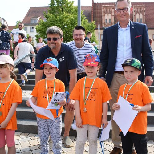 028 - Kinderduathlon 2023 - Platz 2 beim Wettkampf der Kindertagesstätten belegte die erste Mannschaft der Kita Musikus