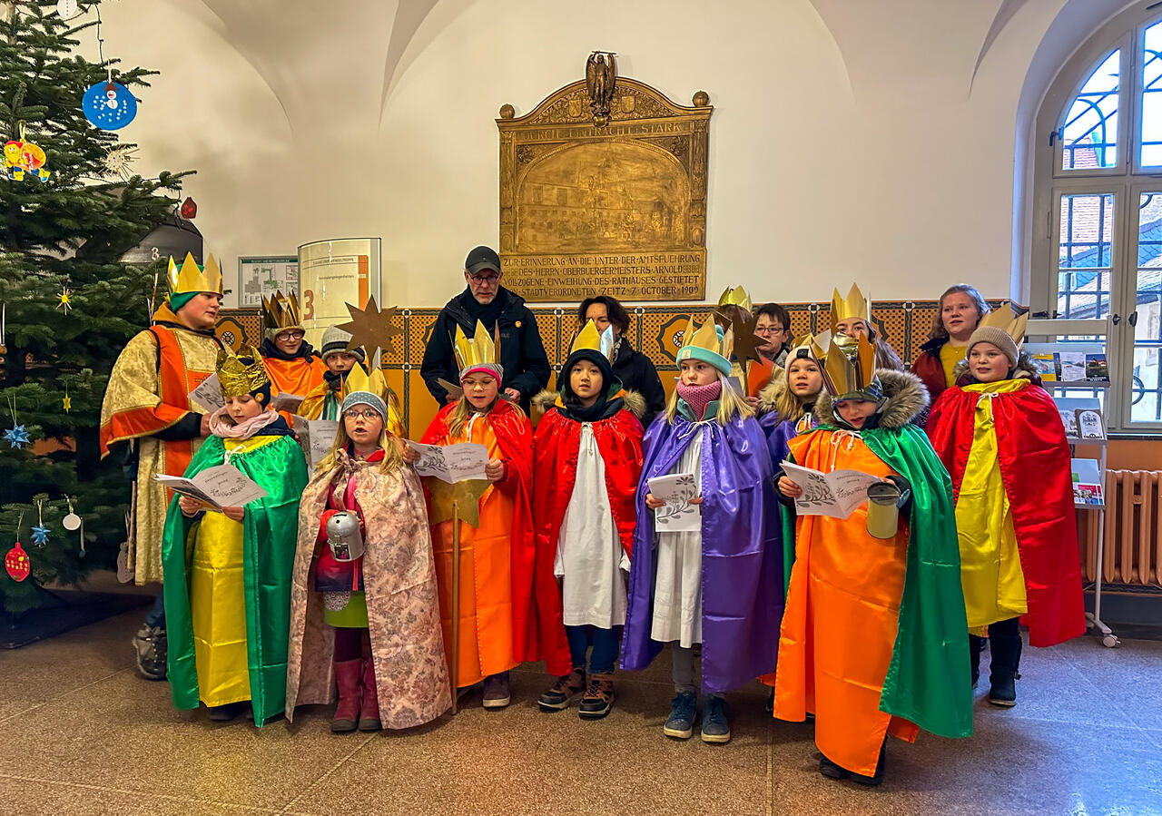 Sternsinger 2024 Rathaus