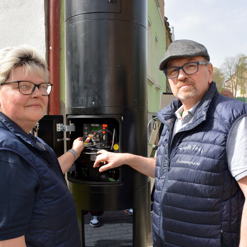 Foto 02 - Stationäre Messstation in der Tröglitzer Straße geht in Betrieb