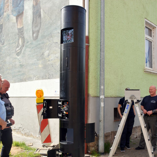 Foto 04 - Stationäre Messstation in der Tröglitzer Straße geht in Betrieb