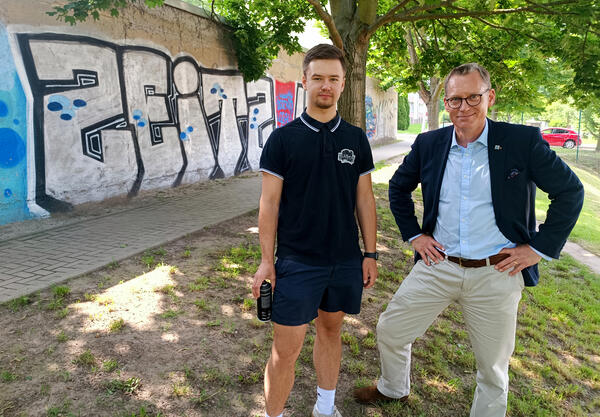 Foto - Garagenwnde als Graffitiwnde freigegeben