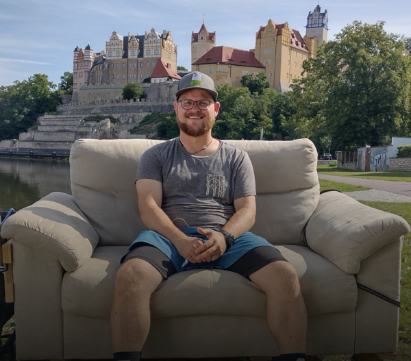 Jeppe Reinhardt auf seiner Couchtour