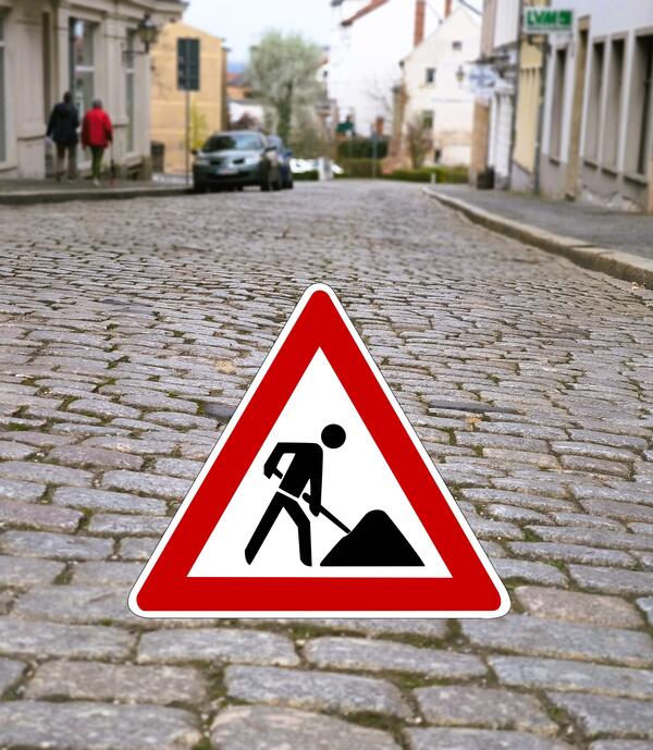 Brderstrae vor Sanierungsbeginn