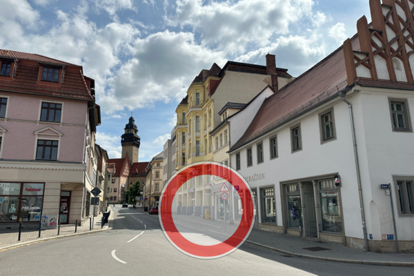 Vollsperrung Fischstrae im Zuge der Zeitzer Schwarzbiernacht
