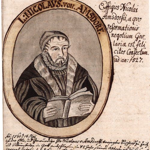 Darstellung des Zeitzer Bischofs Nikolaus von Amsdorf